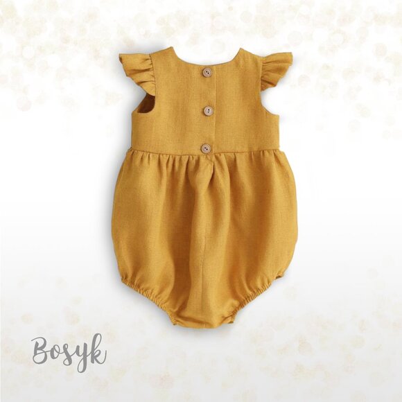 Sleeveless Ruffle Romper Bodysuit Baby Girl - Bubble Romper Bodysuit Baby Girls - Picture 2 of 2